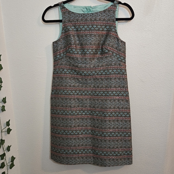 Adrianna Papell Multicolor Patterned Mini Dress - Picture 2 of 12